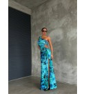 213993 DESENLİ ELBİSE LYCRA