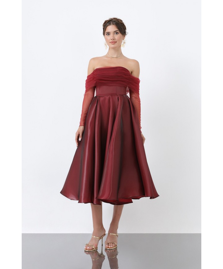 214017 BORDO ABİYE SATEN