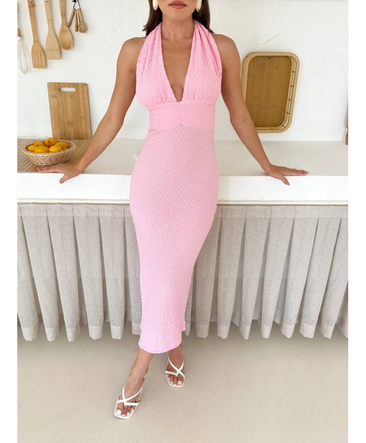 214056 PEMBE ELBİSE