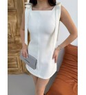 214090 BEYAZ ELBİSE İTHAL KUMAŞ