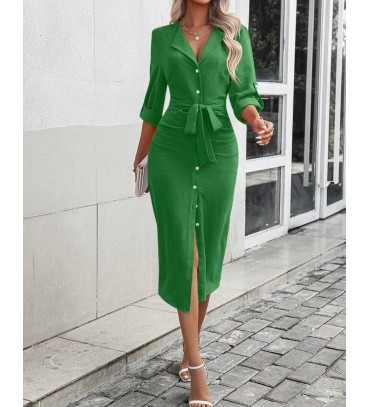 214093 YEŞİL ELBİSE ...