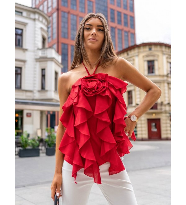 214106 RED BLOUSE