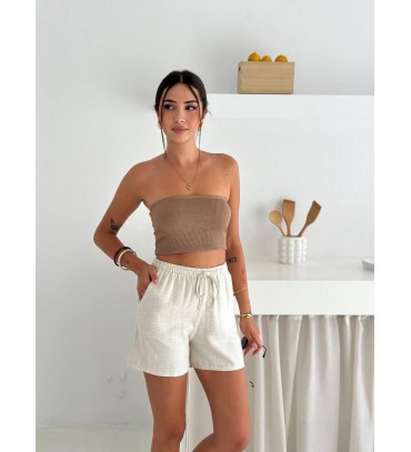 214111 BEYAZ ŞORT KE...