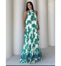 214195 DESENLİ ELBİSE KREP KUMAŞ
