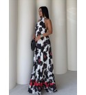 214196 DESENLİ ELBİSE KREP KUMAŞ