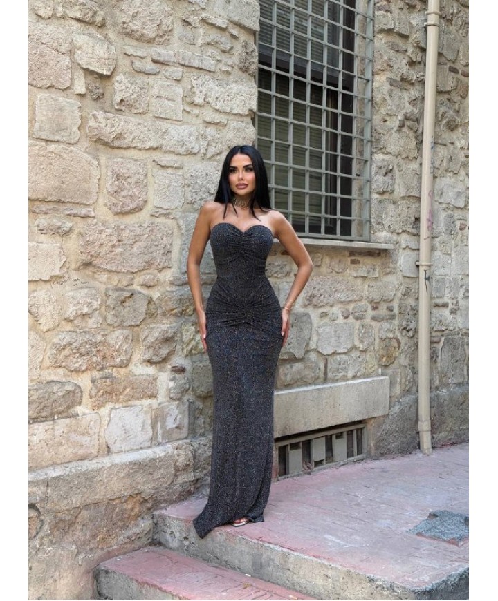 214240 SİYAH ELBİSE LYCRA