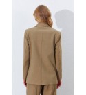 214266 HAKİ CEKET KETEN