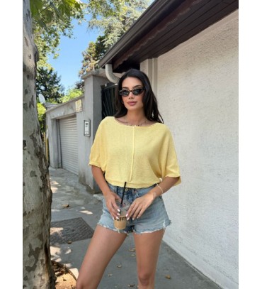 214293 SARI BLUZ TRİ...