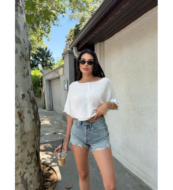 214294 WHITE BLOUSE KNITWEAR