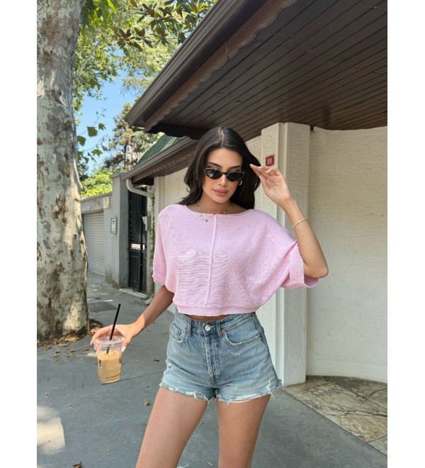 214295 PINK BLOUSE KNITWEAR
