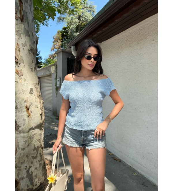 214315 BLUE BLOUSE KNITWEAR