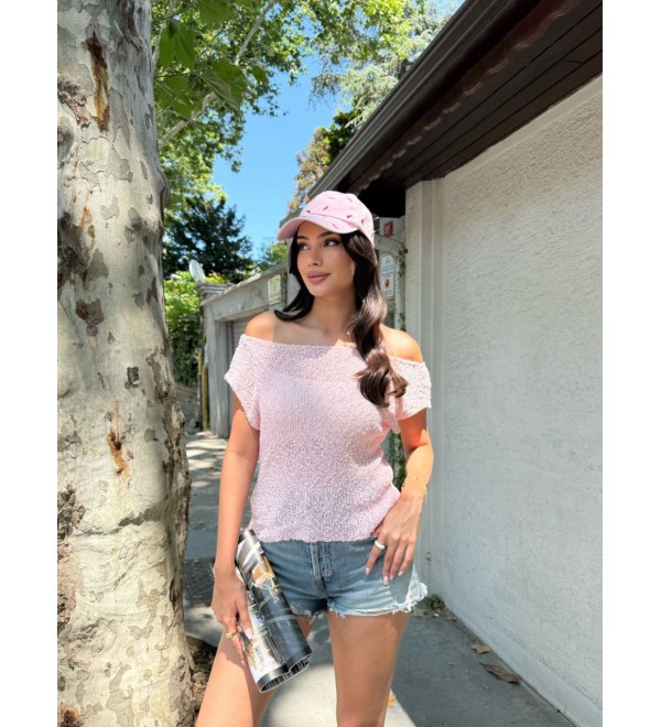 214316 PINK BLOUSE KNITWEAR