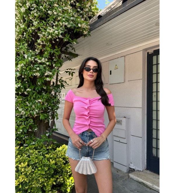 214320 PINK BLOUSE KNITWEAR