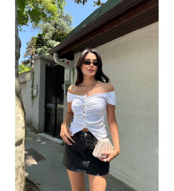 214321 WHITE BLOUSE KNITWEAR