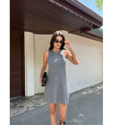 214330 GRİ ELBİSE TR...