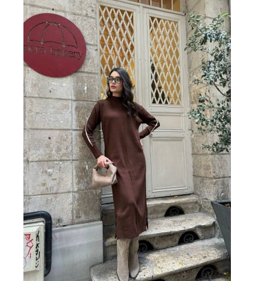 214350 KAHVE ELBİSE ...