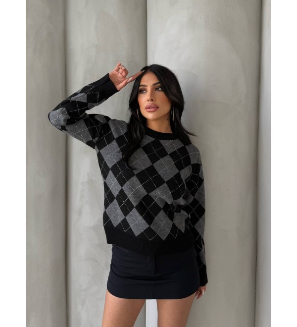 214370 SİYAH KAZAK TRİKO