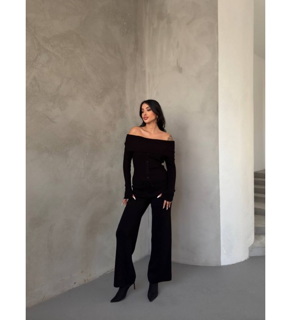 214384 SİYAH TAKIM TRİKO