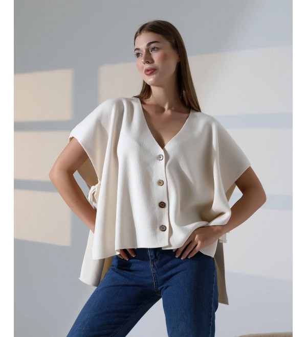 214420 Ecru CARDIGAN KNITWEAR