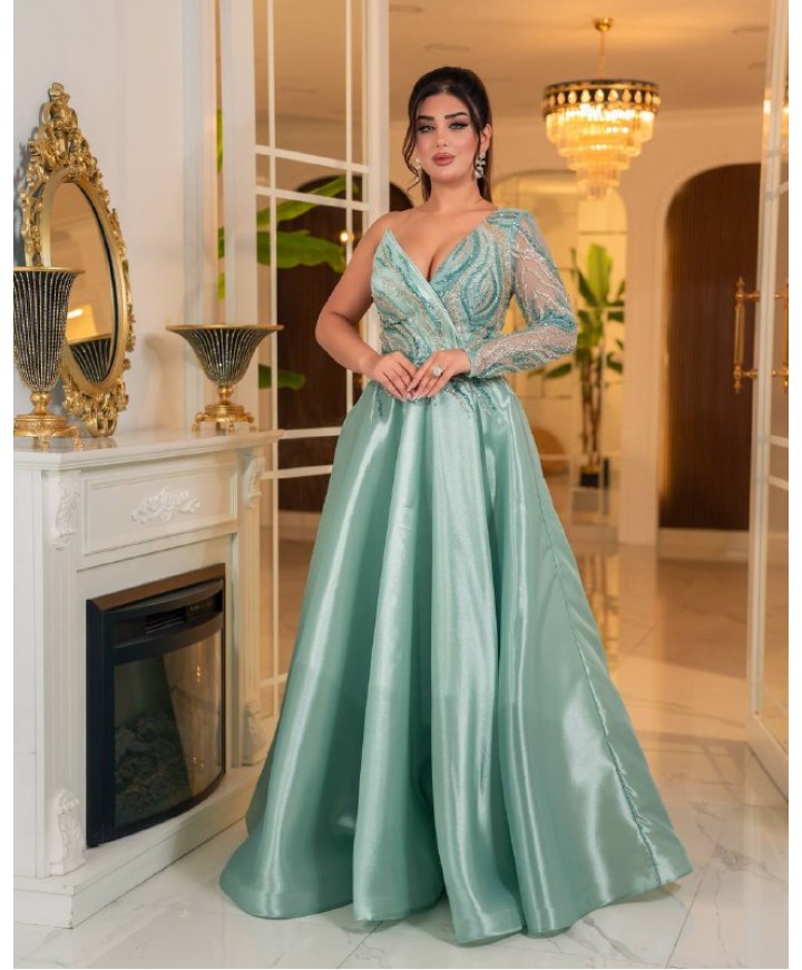 214527 SU YEŞİL ABİYE SATEN