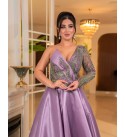 214528 LİLA ABİYE SATEN