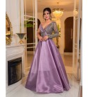 214528 LİLA ABİYE SATEN