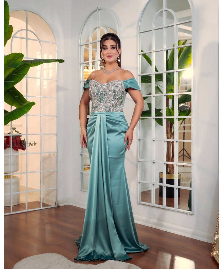 214531 SU YEŞİL ABİYE SATEN