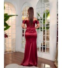 214534 KIRMIZI ABİYE SATEN