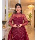 214536 BORDO ABİYE İŞLEMELİ