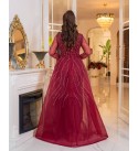 214536 BORDO ABİYE İŞLEMELİ
