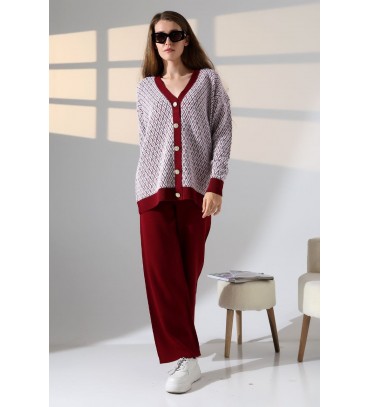 214554 BORDO BEYAZ T...