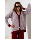 214554 BORDO BEYAZ TAKIM TRİKO