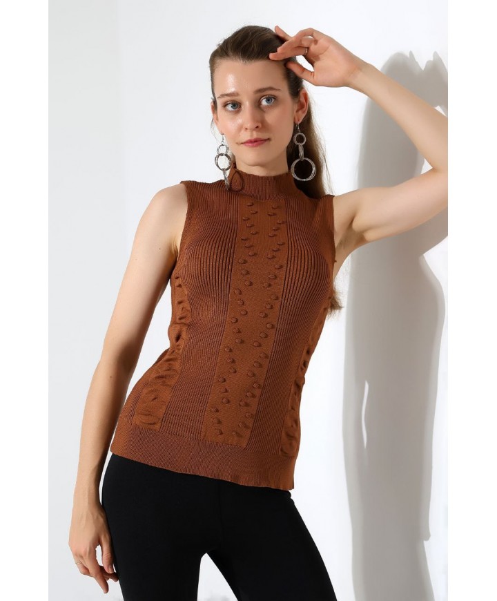 214557 BORDO KAZAK TRİKO