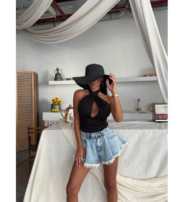 214712 BLACK BLOUSE