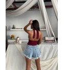 214713 Burgundy BLOUSE