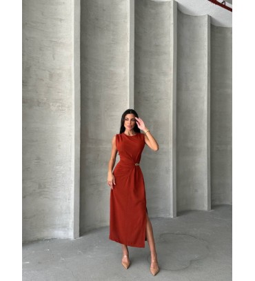 214726 BORDO ELBİSE...