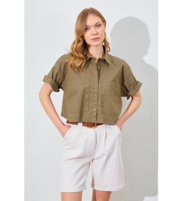 214757 HAKİ GÖMLEK...