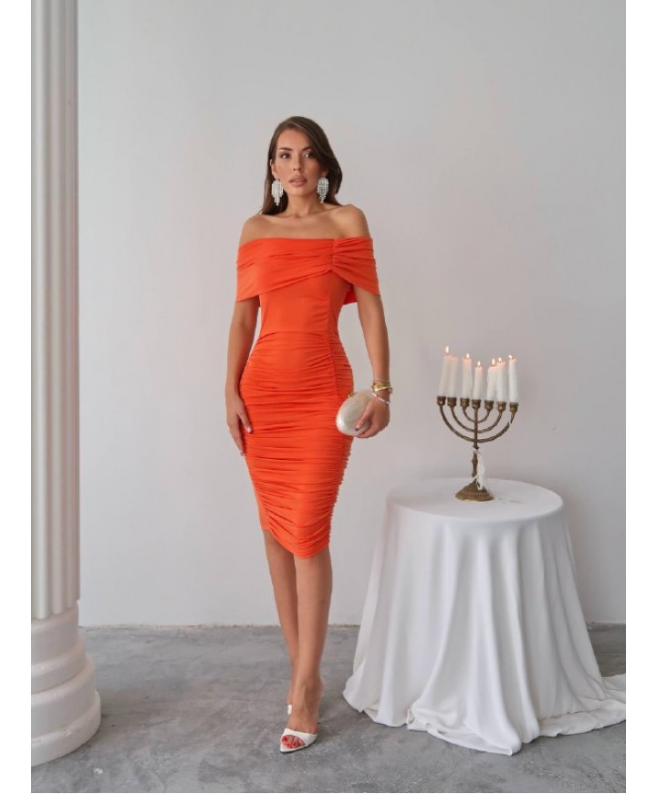 214884 ORANGE ELBİSE SANDY & TÜL