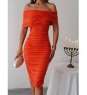 214884 ORANGE ELBİSE SANDY & TÜL