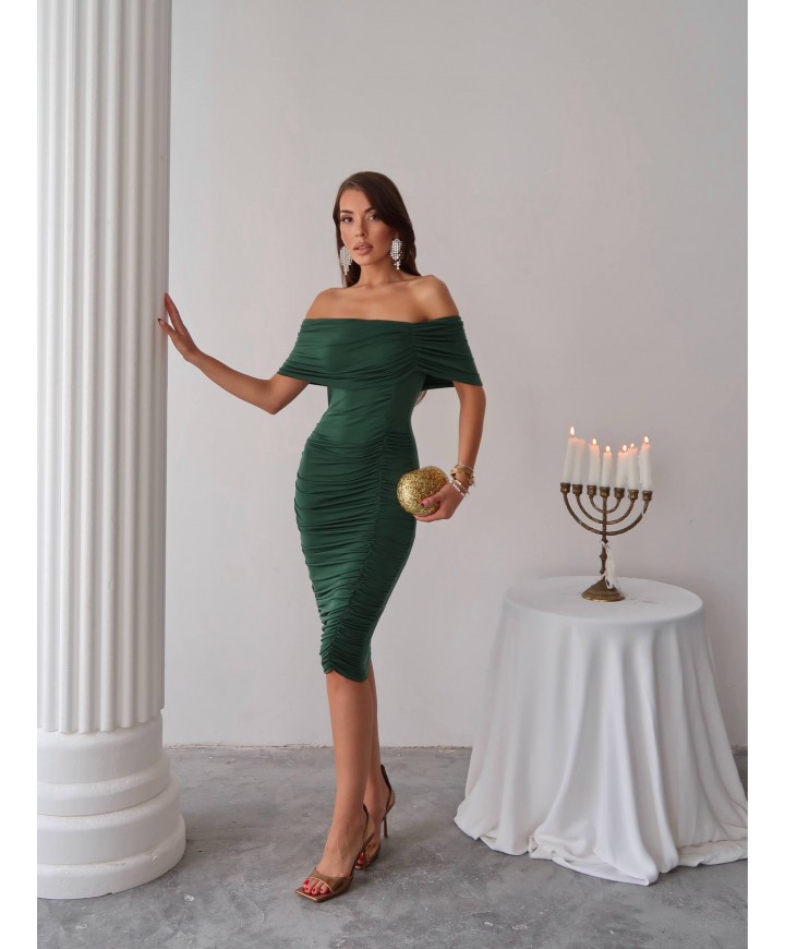 214885 YEŞİL ELBİSE SANDY & TÜL