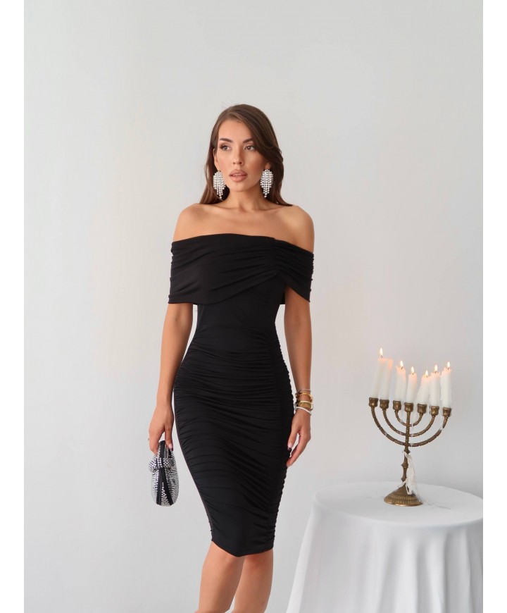 214886 SİYAH ELBİSE SANDY & TÜL