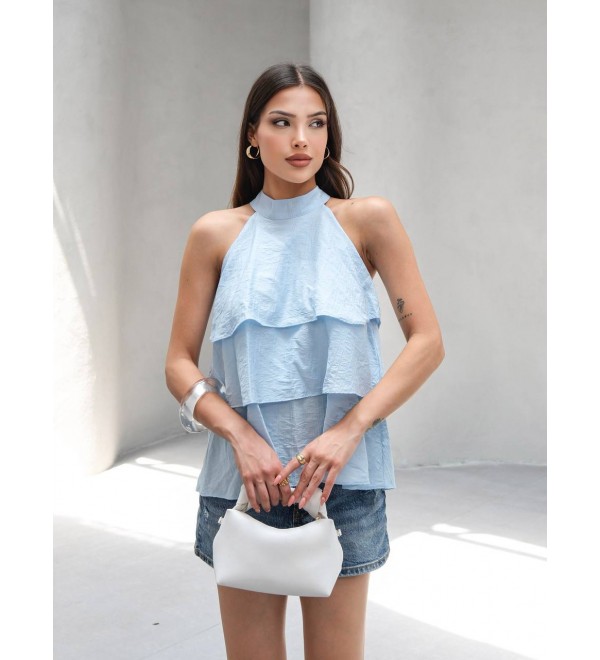 214931 BLUE BLOUSE
