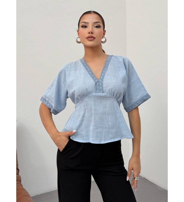 214936 BLUE BLOUSE