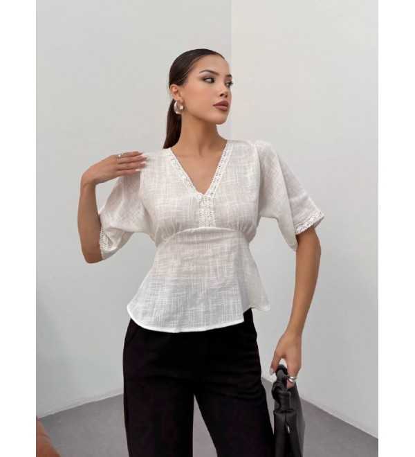 214937 WHITE BLOUSE