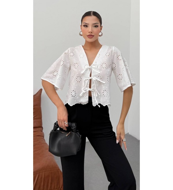 214943 WHITE BLOUSE