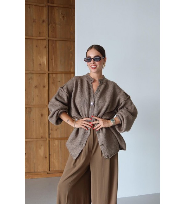 215023 MINK CARDIGAN KNITWEAR