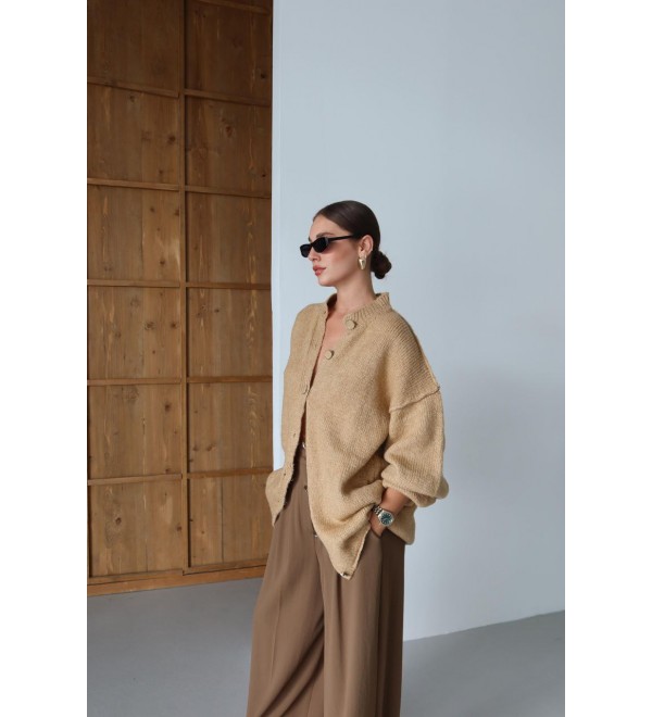 215026 MINK CARDIGAN KNITWEAR