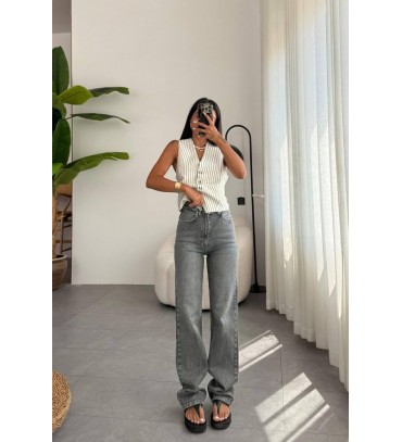 215075 GRİ KOT PANTO...