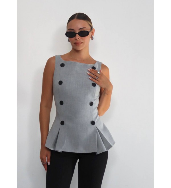 215101 GRAY BLOUSE