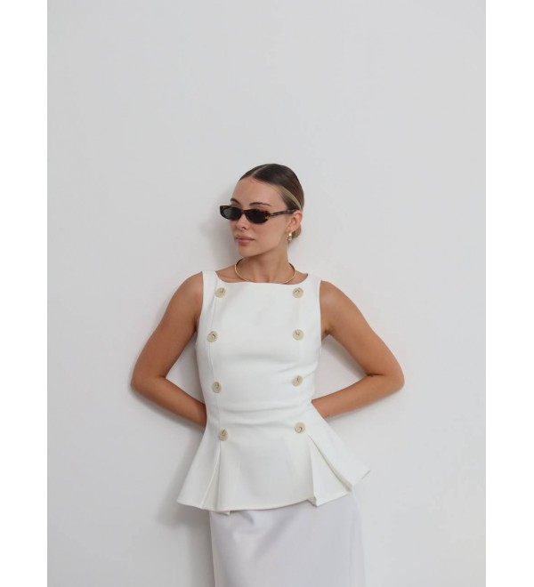 215104 CREAM BLOUSE
